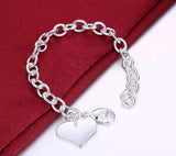 Heart tag bracelet