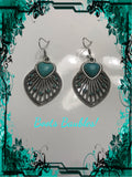 Turquoise heart earrings