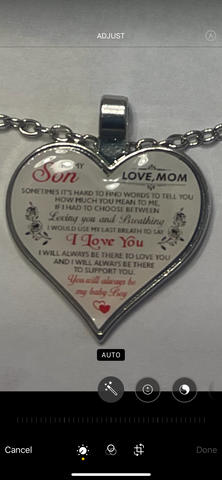 To my son necklace