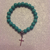 Turquoise bead bracelet