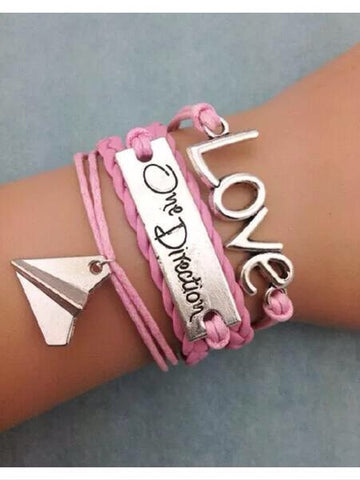 One direction leather style bracelet