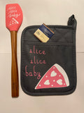 Slice, slice baby pot holder and spatula