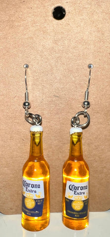 Corona bottle earrings