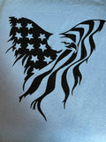 Patriotic Eagle flag shirt