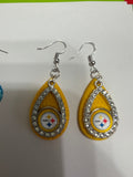 Steeler Rhinestone earrings