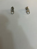 Zipper post earrings