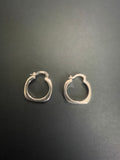 Silver hoop earrings