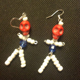 skeleton earrings