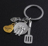 I love mom keychain