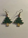 Christmas tree earrings