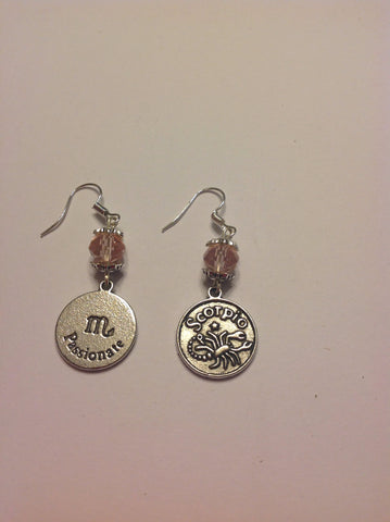 Scorpio charm earrings