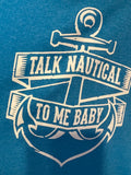 Womens Large Talk Nautical tank