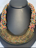 Vintage multi strand beaded necklace