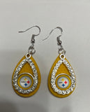 Steeler Rhinestone earrings