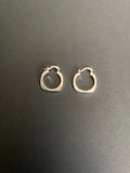 Silver hoop earrings