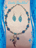 Parrots paradise necklace and earrings