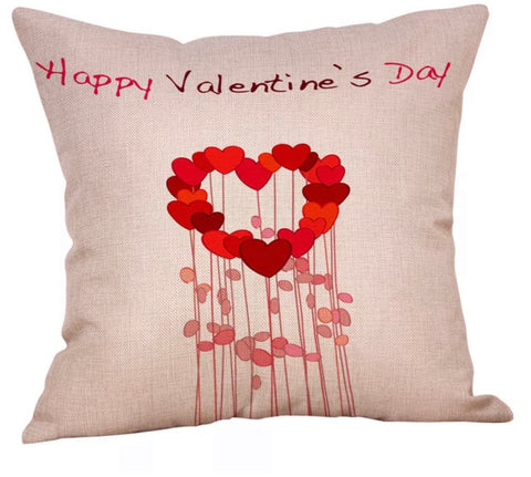 Happy Valentines Day pillow cover