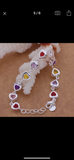 Colorful heart bracelet