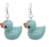 Colored Rubber Ducky earrings