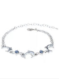 CZ dolphin bracelet