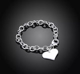 Heart tag bracelet