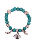 Turquoise bead bracelet