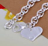 Heart tag bracelet