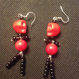 skeleton earrings