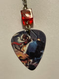 Corki guitar pick beaded earrings