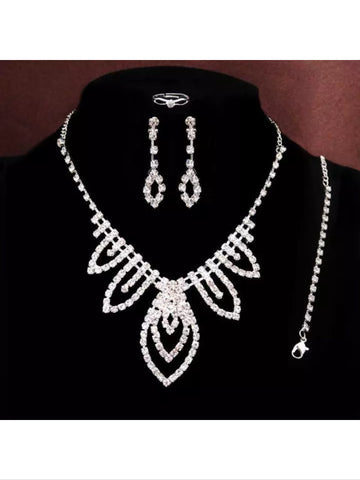 Rhinestone jewelry set