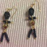 skeleton earrings