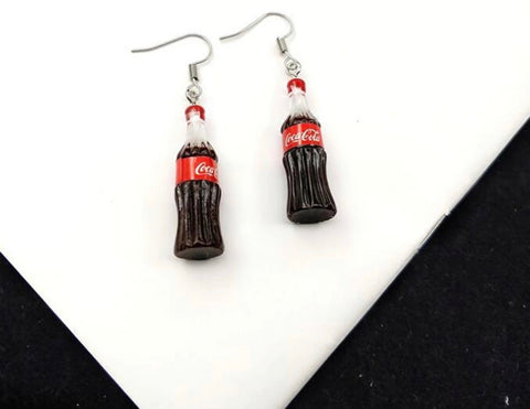 Coca Cola Bottle Earrings